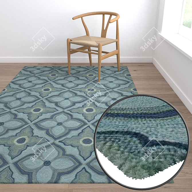 Luxury Carpets Set for Stunning Renders 3D model image 5