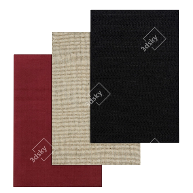 Versatile High-Quality Carpet Set 3D model image 1