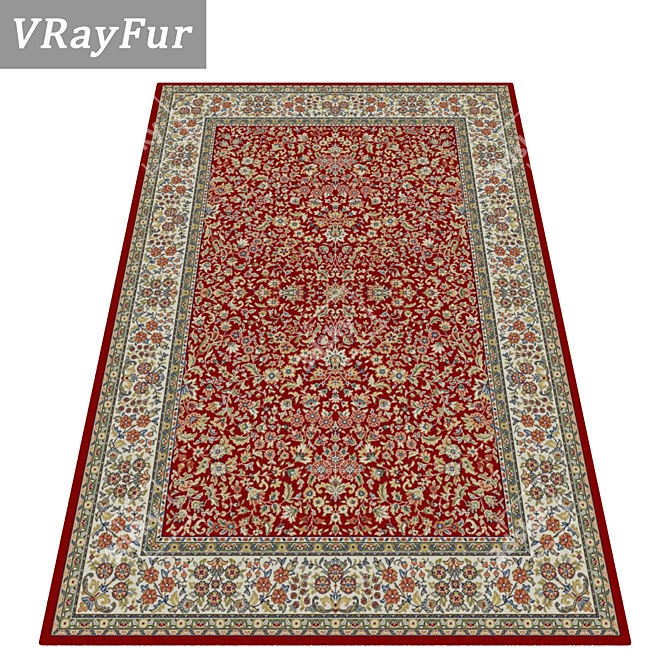 High-Quality Carpet Set: 3 Varieties 3D model image 2