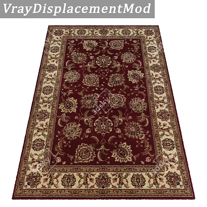 High-Quality Carpet Set: 3 Varieties 3D model image 3