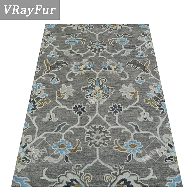 Luxury Carpet Set: High Quality Textures 3D model image 2