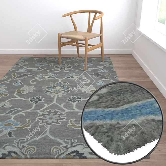 Luxury Carpet Set: High Quality Textures 3D model image 5