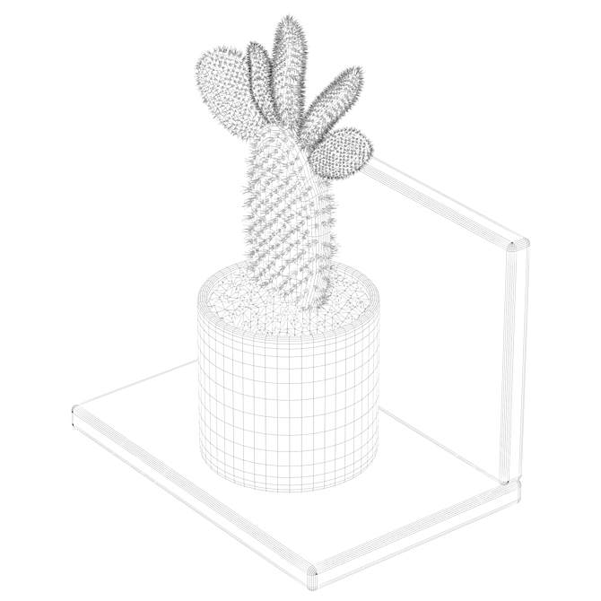 Prickly Pear Cactus 3D Models 3D model image 4