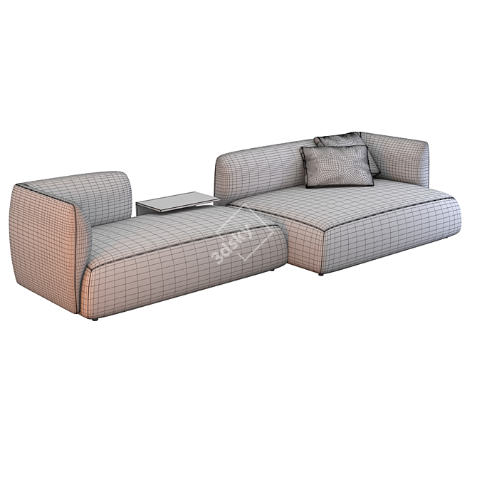 Cozy Italia Sofa, Composition 01 3D model image 2