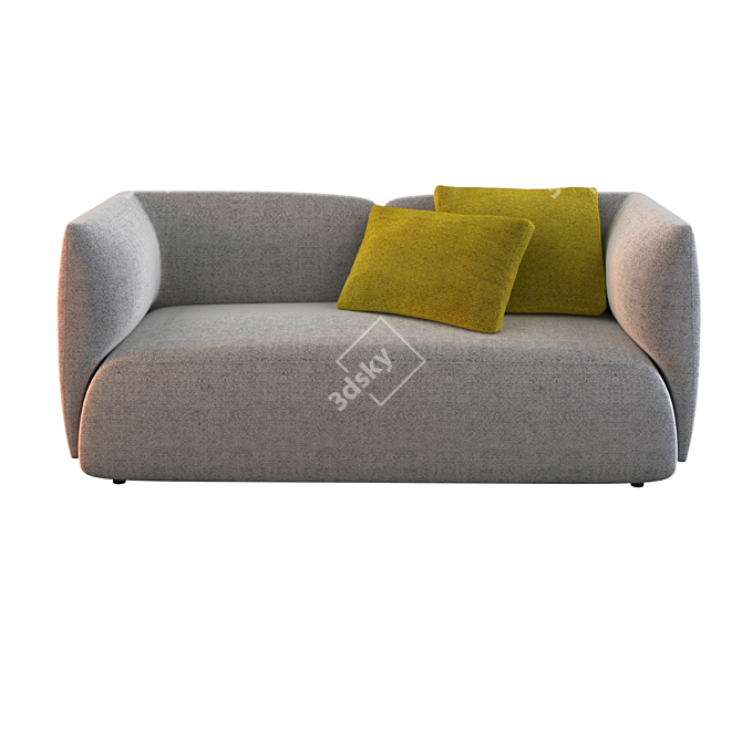 Cozy Italian Sofa - Composition 02 3D model image 1