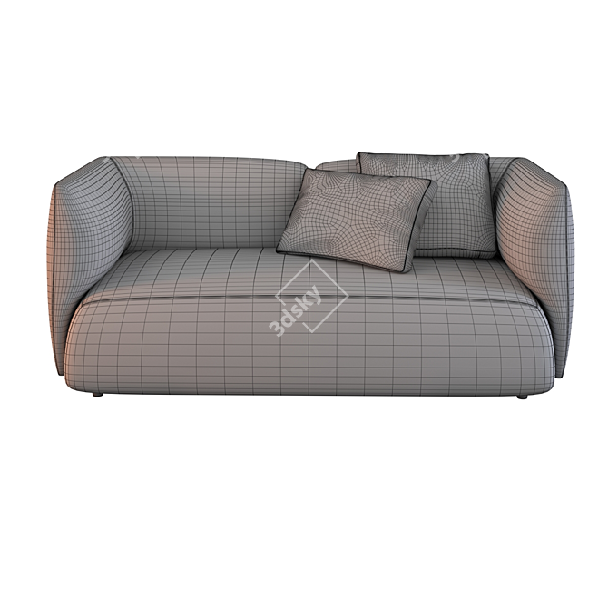 Cozy Italian Sofa - Composition 02 3D model image 2