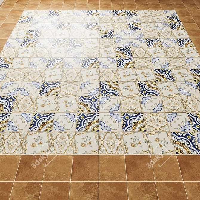 Dual Gres Antigua Floor Tile 3D model image 1