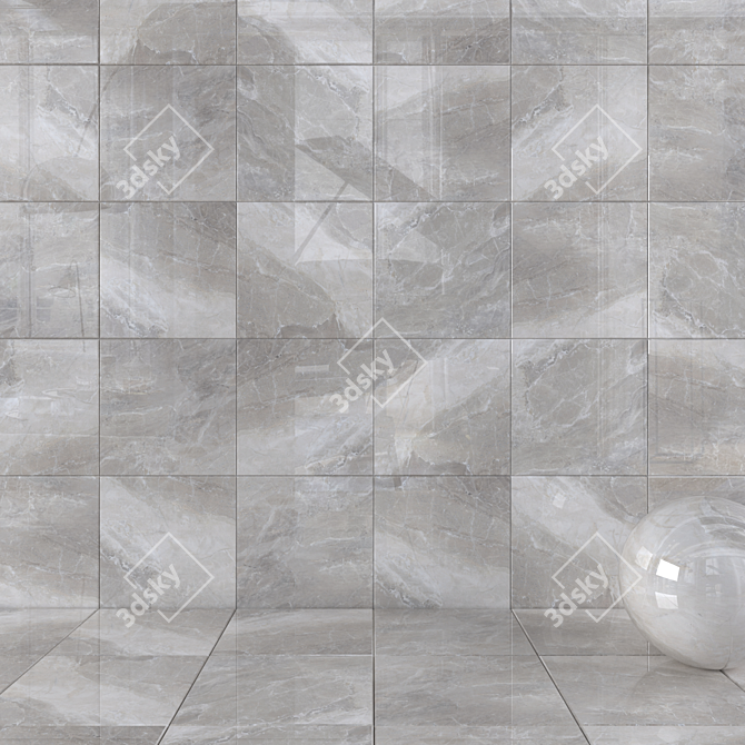 Alpin Sand Wall Tiles - Multi-Texture, 60x60 cm 3D model image 1