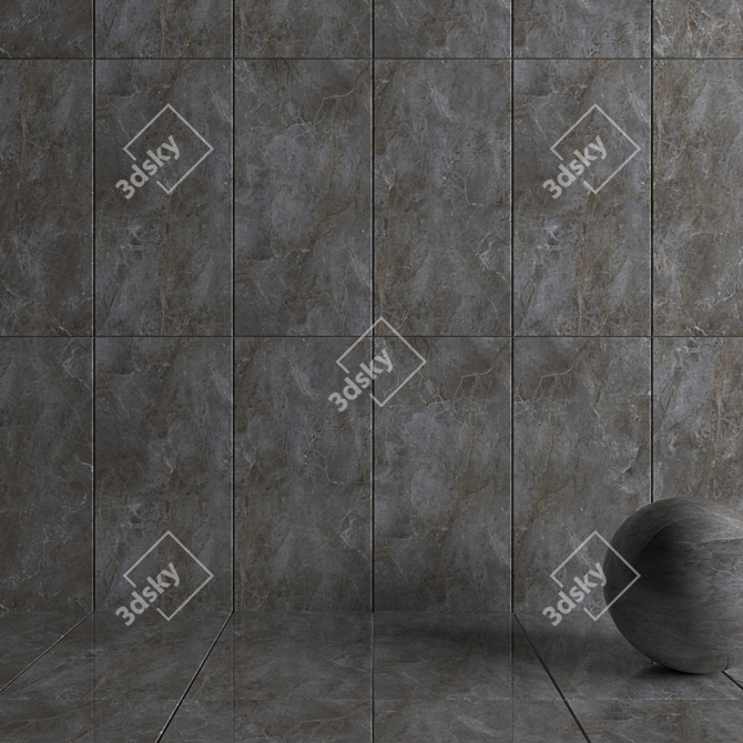 YURTBAY AMAZON Gray Wall Tiles 3D model image 3