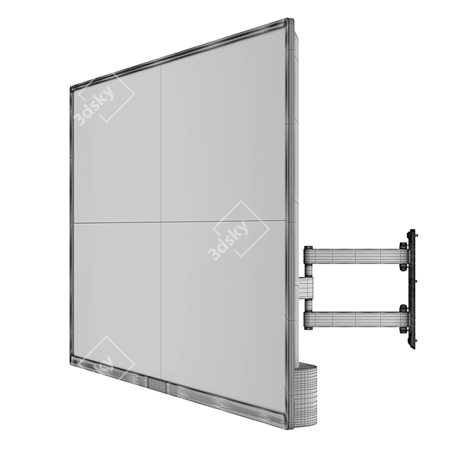 Panasonic TV Bracket - High Quality Wall Mount 3D model image 5