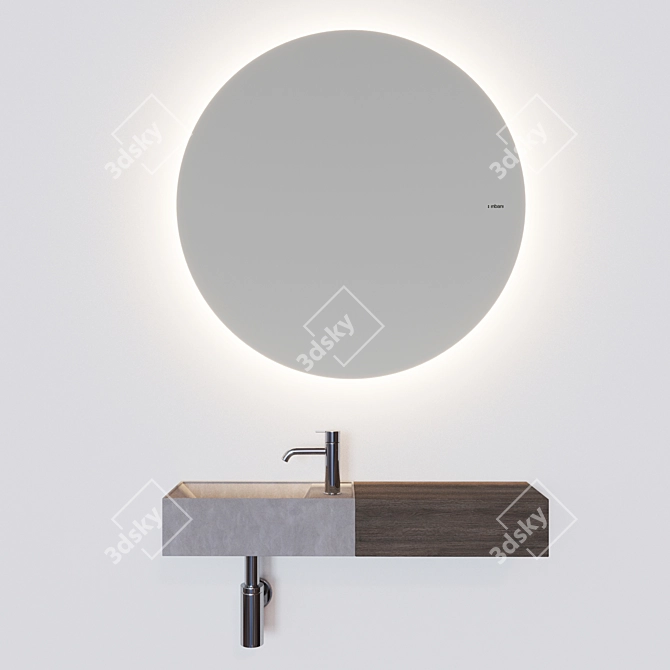 Inbani FACETT | Compact Cubic Sink 3D model image 1