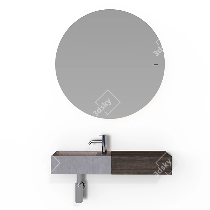 Inbani FACETT | Compact Cubic Sink 3D model image 2