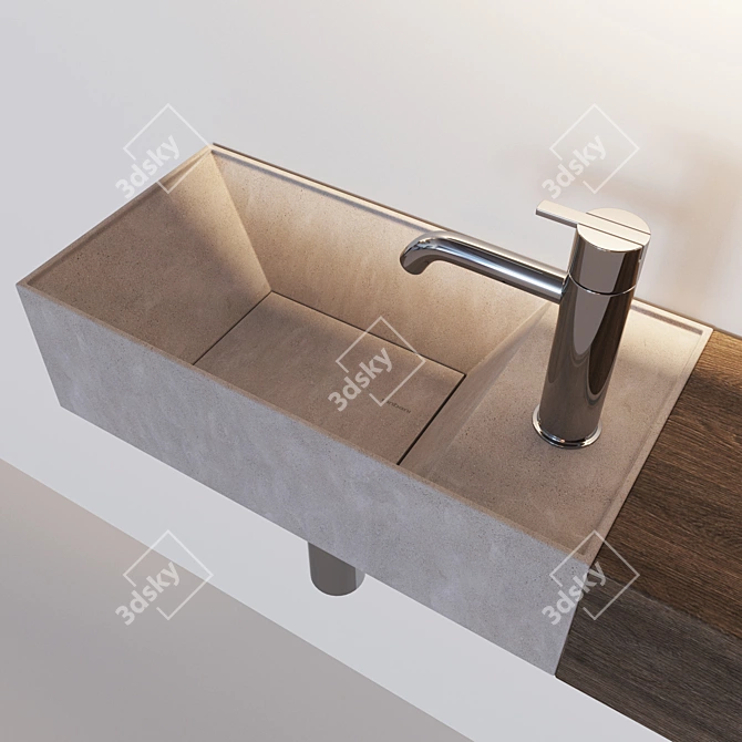 Inbani FACETT | Compact Cubic Sink 3D model image 6