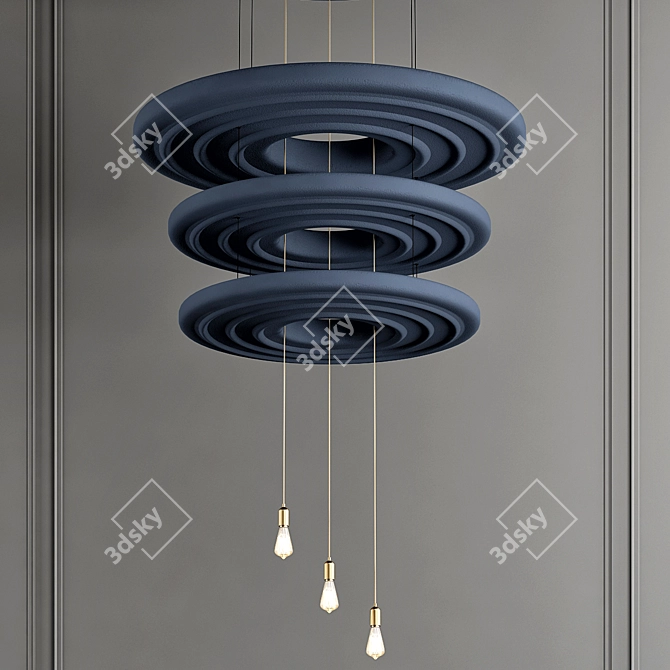 Buzzidonut Ceiling Sound-Isolating Pendant 3D model image 1