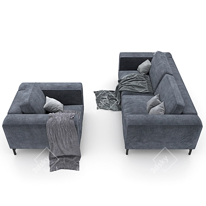 Luxury Modern Sofa - Natuzzi Golf 3D model image 2