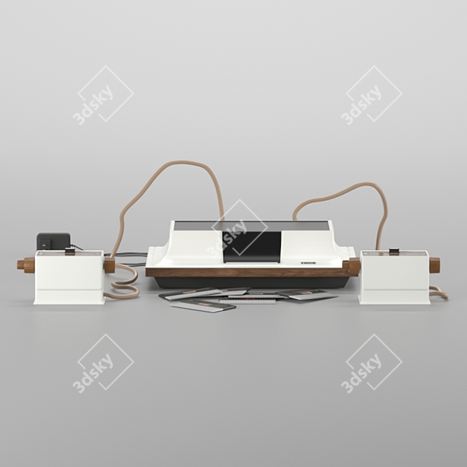 Vintage Magnavox Odyssey Gaming Console 3D model image 6