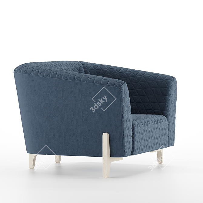 Sleek Comfort: Young Easy Chair by Offecct 3D model image 2