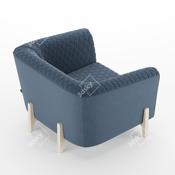 Sleek Comfort: Young Easy Chair by Offecct 3D model image 3