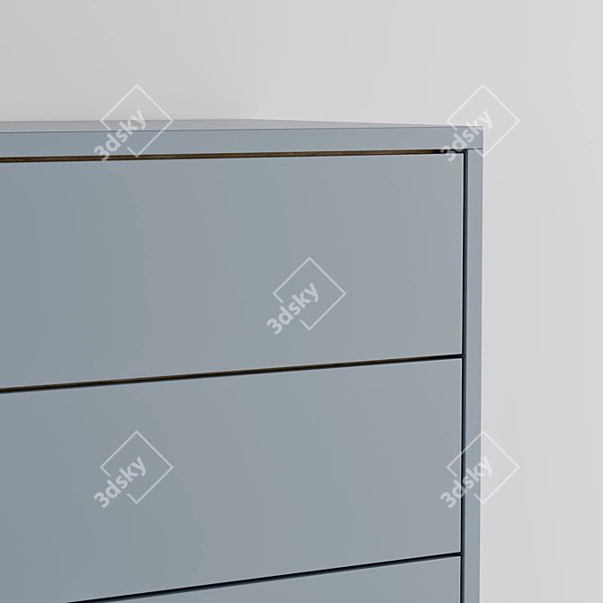 Customizable Pixel Cabinet Chest 3D model image 1