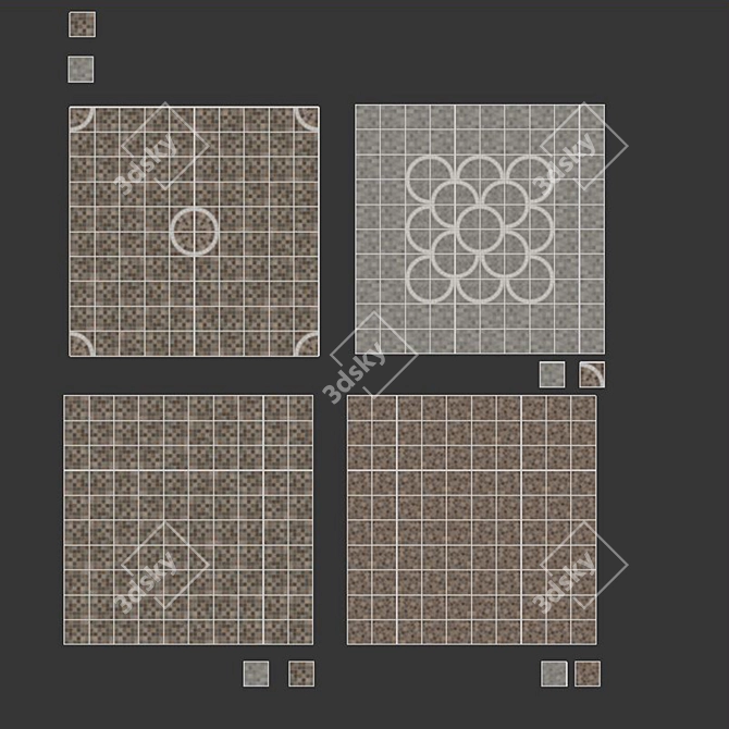 RONDINE AURELIA: Elegant Ceramic Tiles 3D model image 2