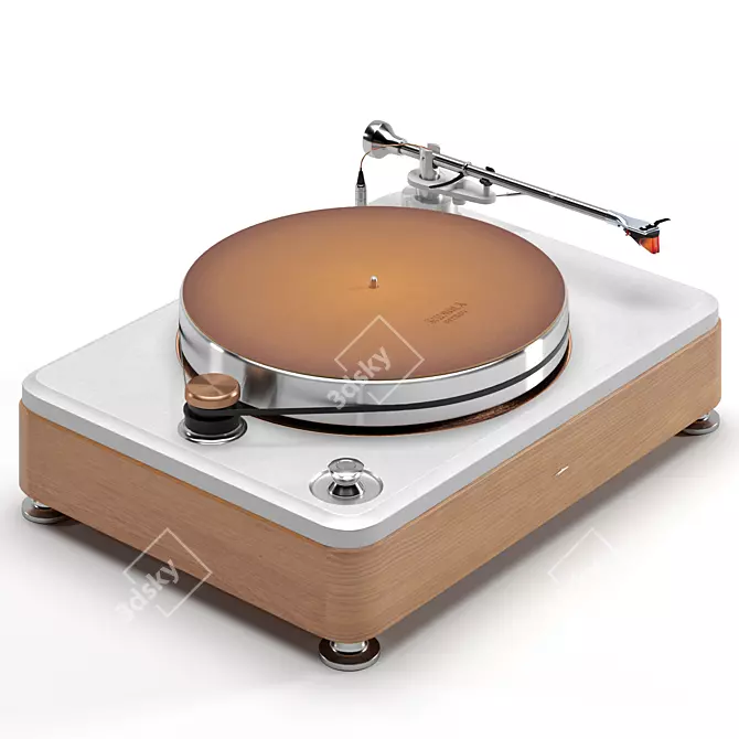 Premium Runwell Vinyl Player 3D model image 4