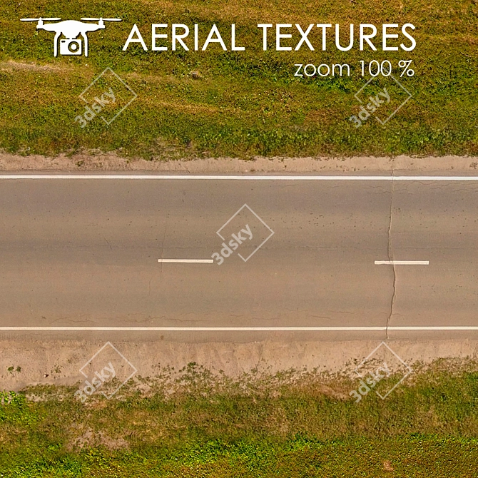 Aerial Land Texture: Road 284 3D model image 3