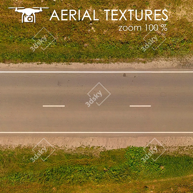 Aerial Land Texture: Road 284 3D model image 4