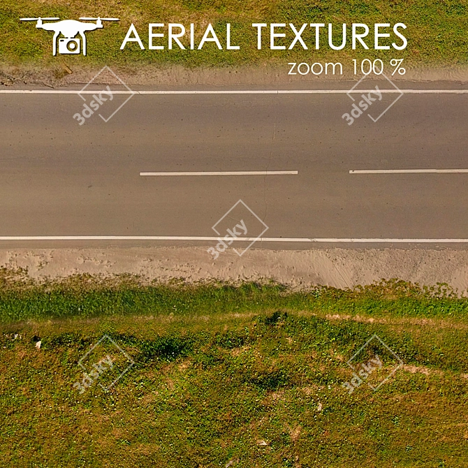 Aerial Land Texture: Road 284 3D model image 5