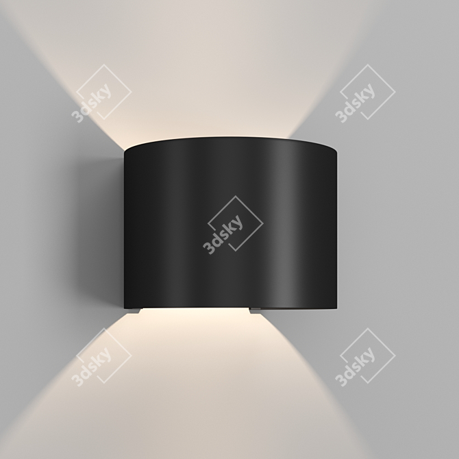 DAVOS Wall Light: Modern Design, Warm Glow 3D model image 1