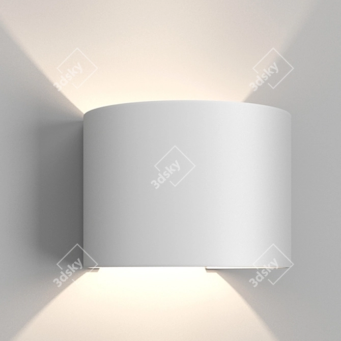 DAVOS Wall Light: Modern Design, Warm Glow 3D model image 4