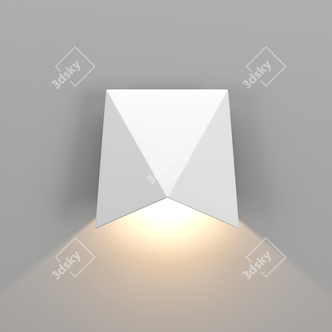 Triax LED Wall Light - 750Lm, 8W Power 3D model image 2