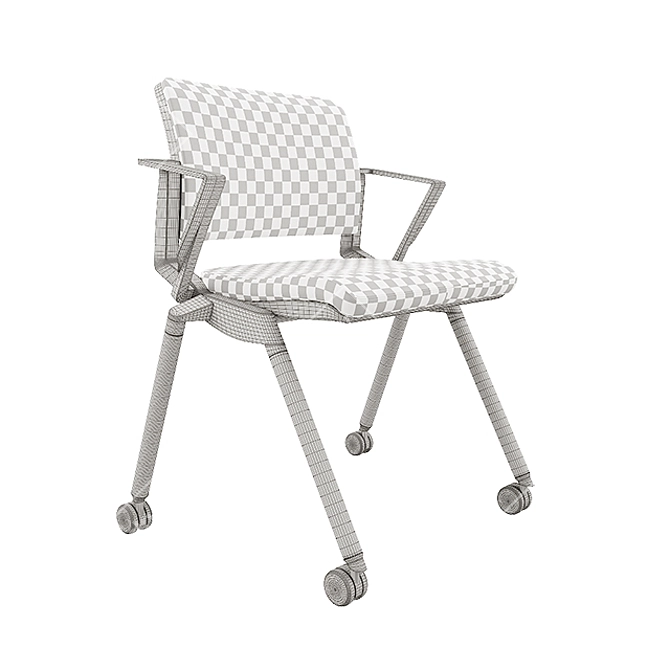 Sleek and Functional OFS Flexxy Chair 3D model image 2