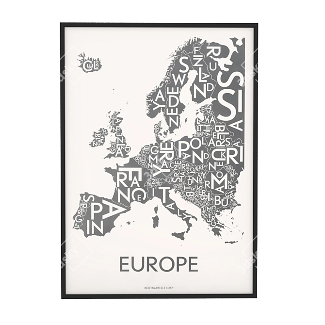 European Journey Wall Decor 3D model image 1