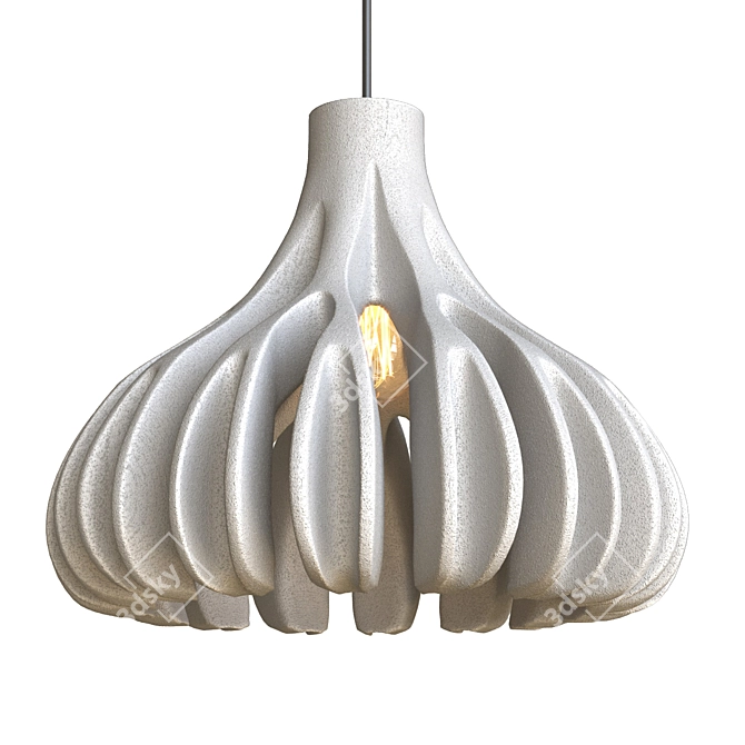 Java Pendant Lamp: Vibrant Colors & Unique Design 3D model image 3