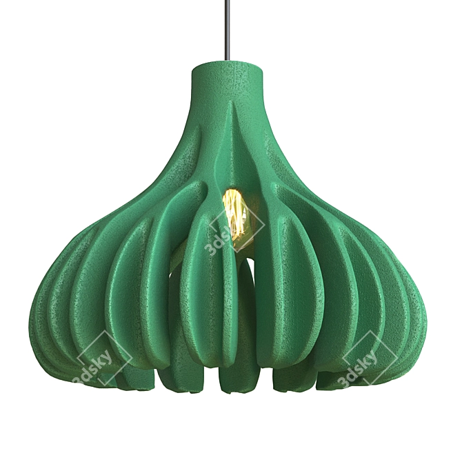 Java Pendant Lamp: Vibrant Colors & Unique Design 3D model image 5