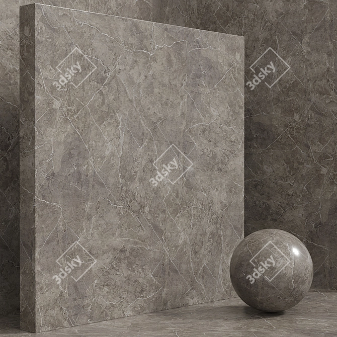 Seamless Stone Marble Set 157 3D model image 2