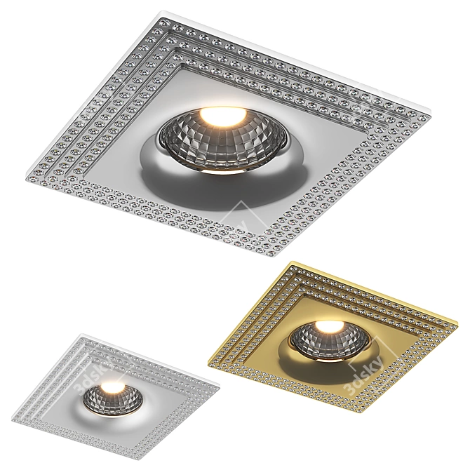 Miriade Lightstar: Stylish Recessed Spotlight 3D model image 1