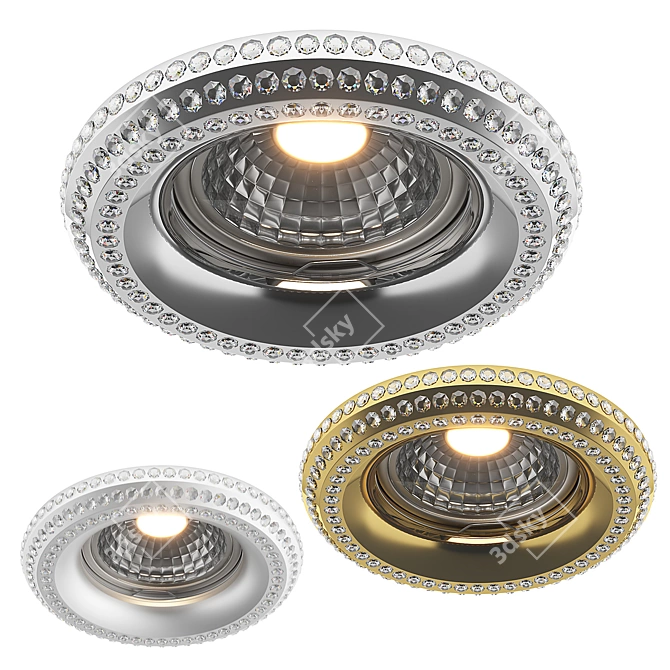 Miriade Lightstar: Sleek Recessed Spotlight 3D model image 1