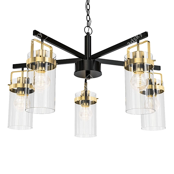 Odeon Kovis Pendant Chandelier 3D model image 1