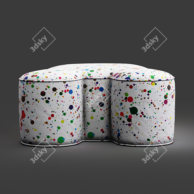 Whimsical Mickey Mouse Ottoman - Perfect for Disney Fans! 3D model image 4