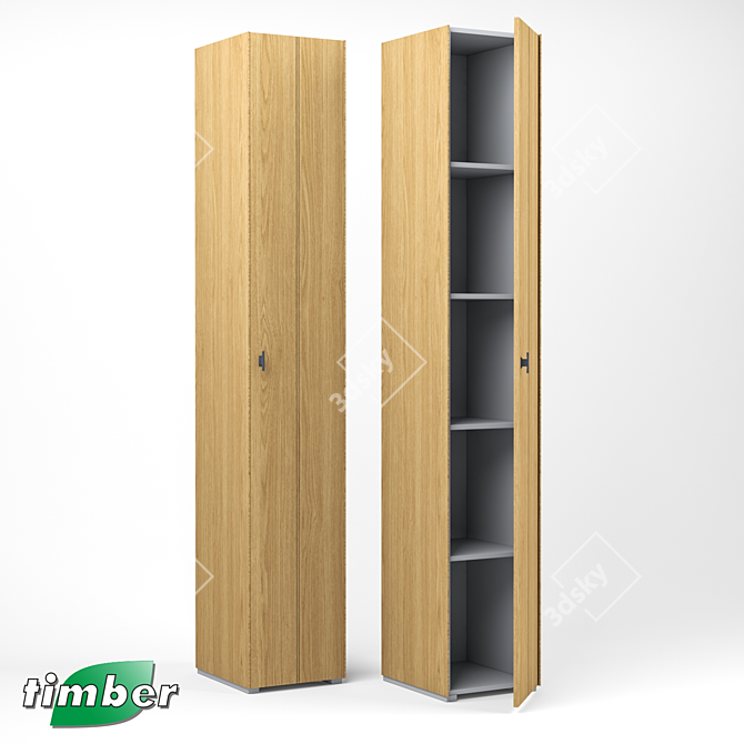 Modern Modena Timber Cabinet by Timber-Mebel 3D model image 4