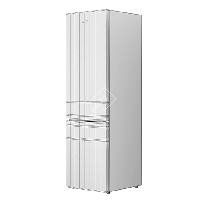 Samsung RB5000 RB37J5000B1 SpaceMax Fridge: Maximize Your Storage 3D model image 4