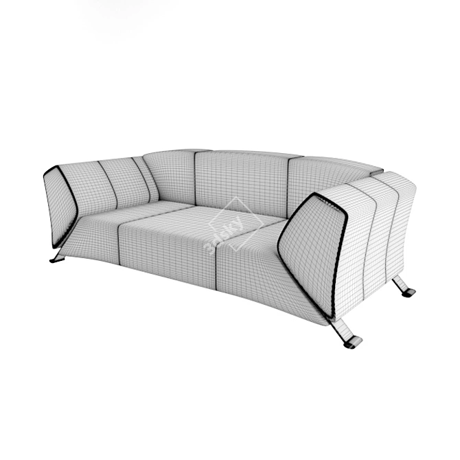 Modern Stylish Sofa 3D model image 7