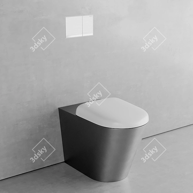 Durable Flush Toilet | MOEFF MF-9111C 3D model image 6