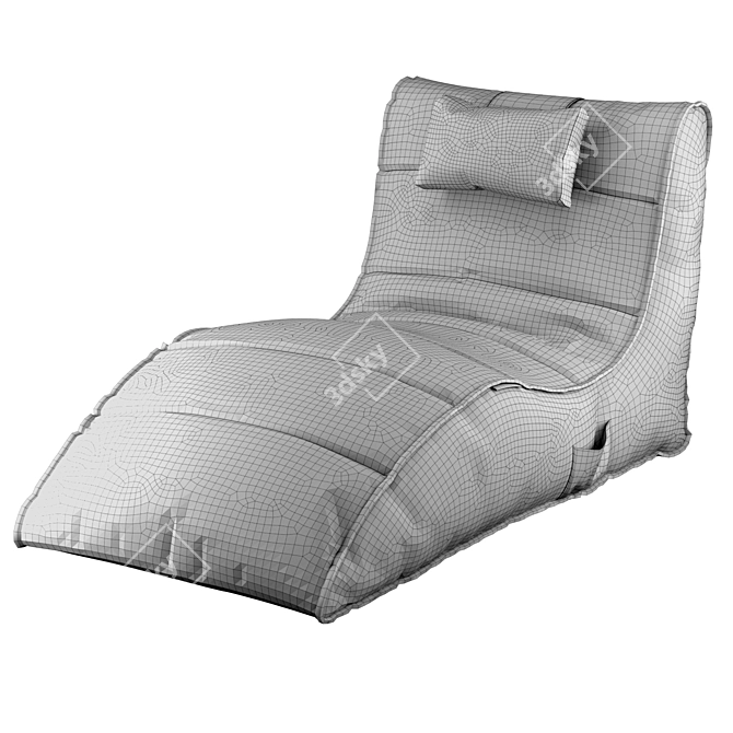 Cozy Contoured Comfort: Ambient Lounge Avatar Sofa 3D model image 4