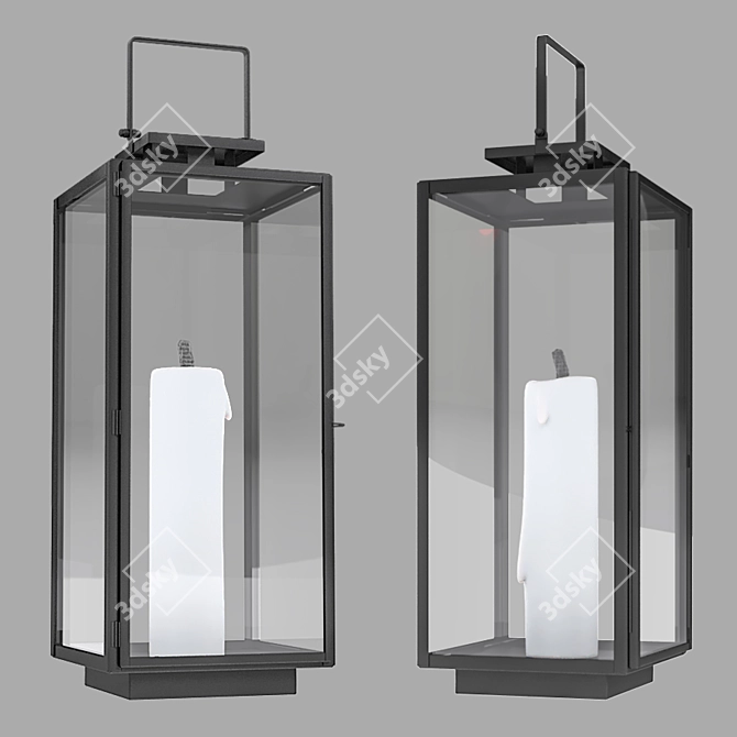 Alyx Standing Lantern: Elegant and Spacious 3D model image 2