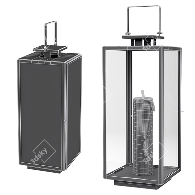 Alyx Standing Lantern: Elegant and Spacious 3D model image 4