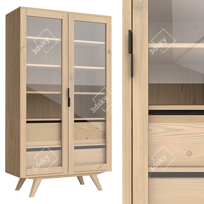 Modern Display Cabinet: Averio 3D model image 1