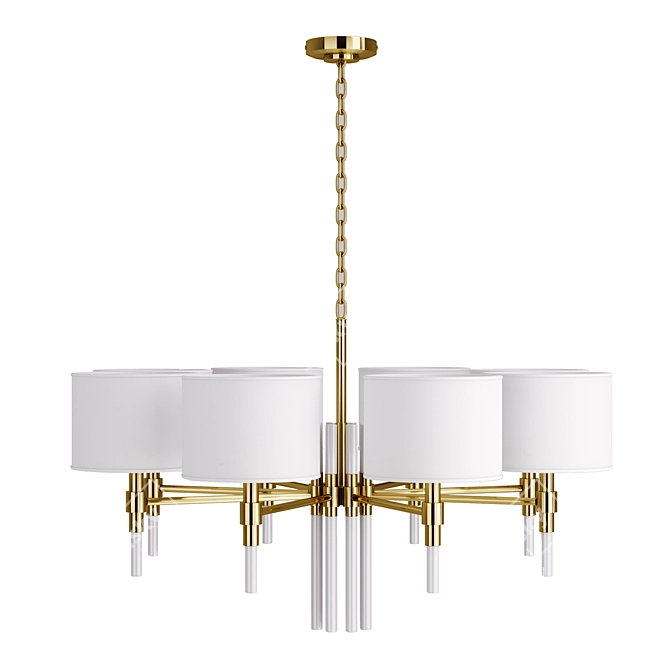 Elegant Elico Pendant Chandelier 3D model image 1