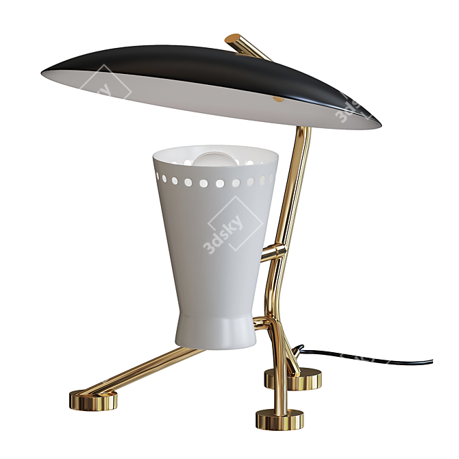 Barry Brass Table Lamp 3D model image 1